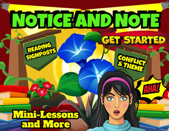Preview of Notice and Note Signposts: Mini-Lessons and Posters Bundle