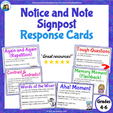 Notice and Note Classroom Signpost Response Cards (Fiction)