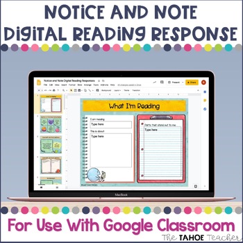 Preview of Notice and Note Digital Reading Responses for Use With Google Classroom™