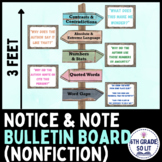 Notice and Note NONFICTION Signpost Bulletin Board Poster