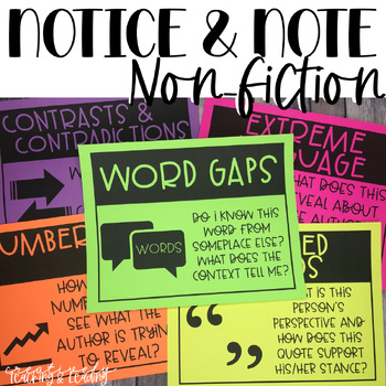 Preview of Notice and Note Non-Fiction Reading Response