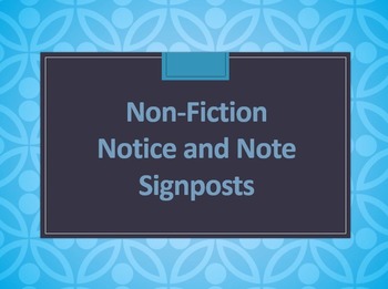 Preview of Notice and Note Nonfiction Powerpoint