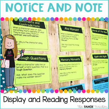 Preview of Notice and Note Posters and Reading Responses