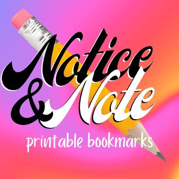 Notice and Note Printable Bookmarks by Resources have us SHOOK | TPT