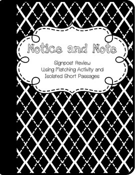 Notice and Note - Signpost Practice in Isolation by Reach for the Stars