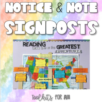 Notice and Note Signposts by Toolkits For All | Teachers Pay Teachers