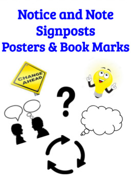 Preview of Notice and Note Signposts Novel Book Marks and Anchor Charts