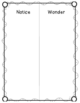 Preview of Notice and Wonder Chart