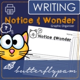 Notice and Wonder Graphic Organizer (K-1 Wit and Wisdom Support)