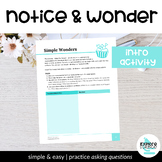 Notice and Wonder Intro - Cultivate Curiosity & Develop Ob