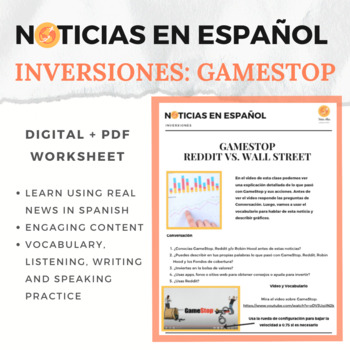 Preview of Noticias en español - Inversión y finanzas B2 / C1 /C2 (DELE) (news in Spanish)