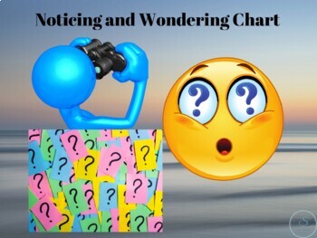 Preview of Noticing and Wondering Chart