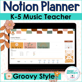 Notion Music Teacher Planner - Groovy 