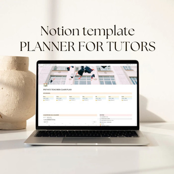 Preview of Digital Planner for Teachers, Class Planner for Teachers in Notion,Tutor Planner