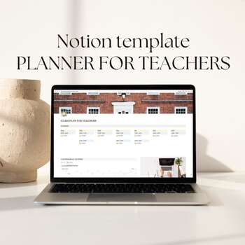 Preview of Planner for Teachers, Digital Class Planner for Teachers in Notion