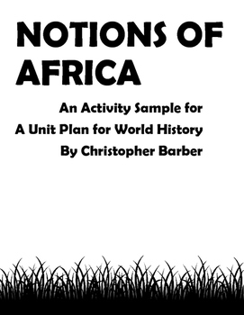 Preview of Notions of Africa Activity