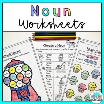 Noun Worksheets: Person, Place, Thing or Idea | TpT