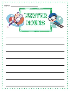 noun activities for k 1 by kinder garden teachers pay teachers