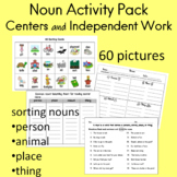 Noun Activity Pack for Centers and Independent Work