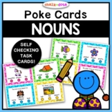 Identifying Nouns | Poke Cards | Self-Checking Parts of Sp