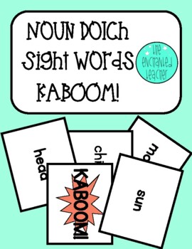 Preview of Noun Dolch Sight Word KABOOM! Game