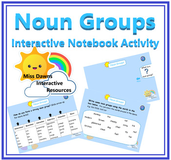Preview of Interactive Noun Groups Activity for IWB