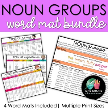Preview of Noun Groups Word List BUNDLE - Noun Groups, Nouns and Adjectives