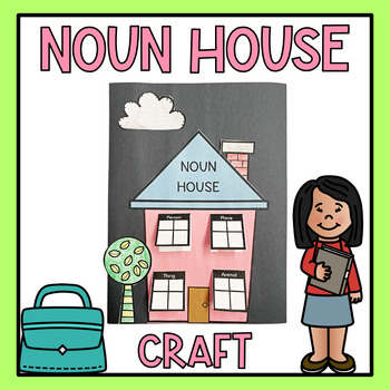 Noun House Nouns Craft by The Sporty Teacher | TPT