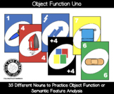 Noun Object Function Uno - Semantic Feature Analysis Card Game