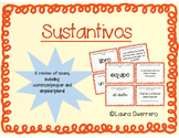 Noun Review Task Cards/ Repaso de los Sustantivos Tarjetas