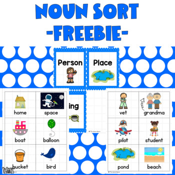 Preview of Noun Sort FREEBIE