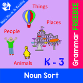 Noun Sort Sampler FREEBIE K-3