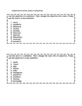 Preview of Noun Task Cards