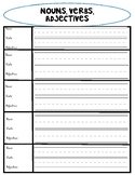 Noun Verb Sentence Worksheets & Teaching Resources | TpT