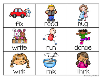 Noun & Verb Sort by A Sunny Day in First Grade | TpT
