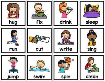 Nouns, Verbs and Adjectives Flashcards