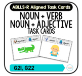 Noun + Verb and Noun + Adjective Task Cards [ABLLS-R Align