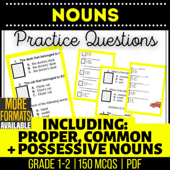Preview of Noun Worksheets | Common Proper and Collective Nouns | 1st and 2nd Grade