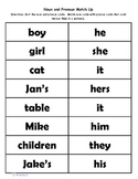 Noun and Pronoun Matching