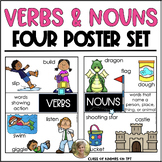 {Noun and Verb} Posters for the Primary Classroom: Support