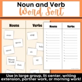 Noun and Verb word sort