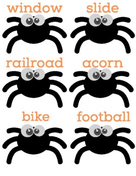 Preview of Noun (person, place, thing) Spider Sort Game 