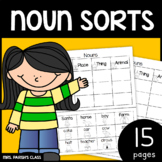 Noun sort 15 pages!! Print and Go!