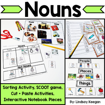 Preview of Nouns Worksheets and Activities