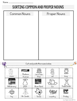 Nouns by Rock Paper Scissors | TPT