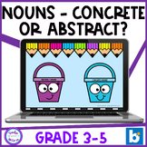 Nouns Abstract or Concrete Boom Cards