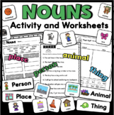 Nouns Worksheets and Sorting Activity