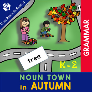Preview of Nouns Activity - Noun Town in Autumn Fall