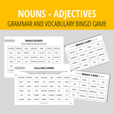 Nouns-Adjectives BINGO GAME | ESL Grammar and Vocabulary practice