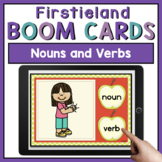 Nouns And Verbs Boom Cards Game For Kindergarten or 1st Grade